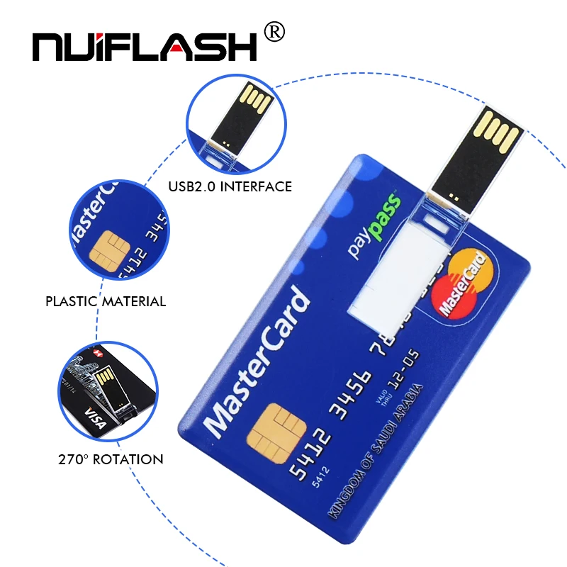 Карта памяти HSBC MasterCard Bradesco флешка usb 8 ГБ 16 USB 32 Гб 64 128 флешка|USB флэш-накопители| |