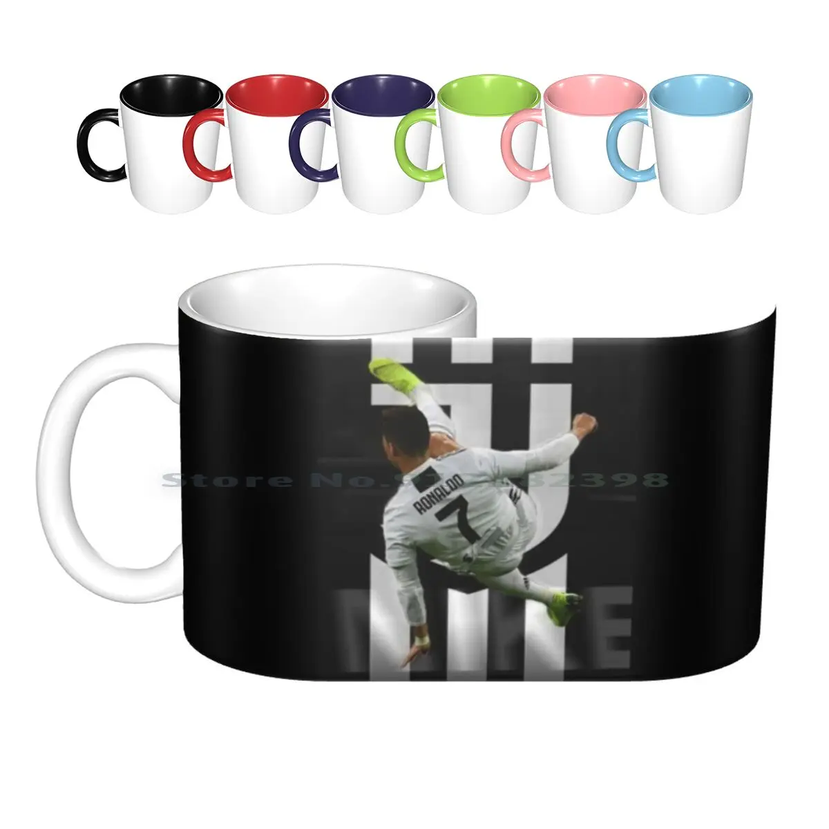 Art Ronaldo Salto Tazze In Ceramica Tazze Da Caffè Tazza Da Tè Al Latte Carta Da Parati Illustrazione Art Cr 7 Cr Ronaldo Art Ronaldo Wallpaper