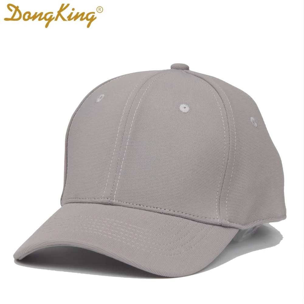 Gray DongKing, новинка, гибкая бейсболка s, для мужчин и женщин, эластичные облегающие шапки, крутая, сухая, Спортивная Кепка, 5 цветов, закрытая сзади, полиэстер, Повседневная - Цвет: Gray