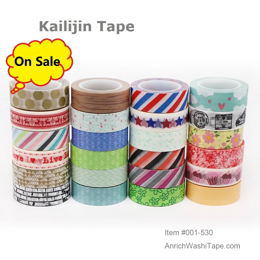 

Basic Design Washi Tape Decrotive Washi Tape for Card Making Gift Wrapping