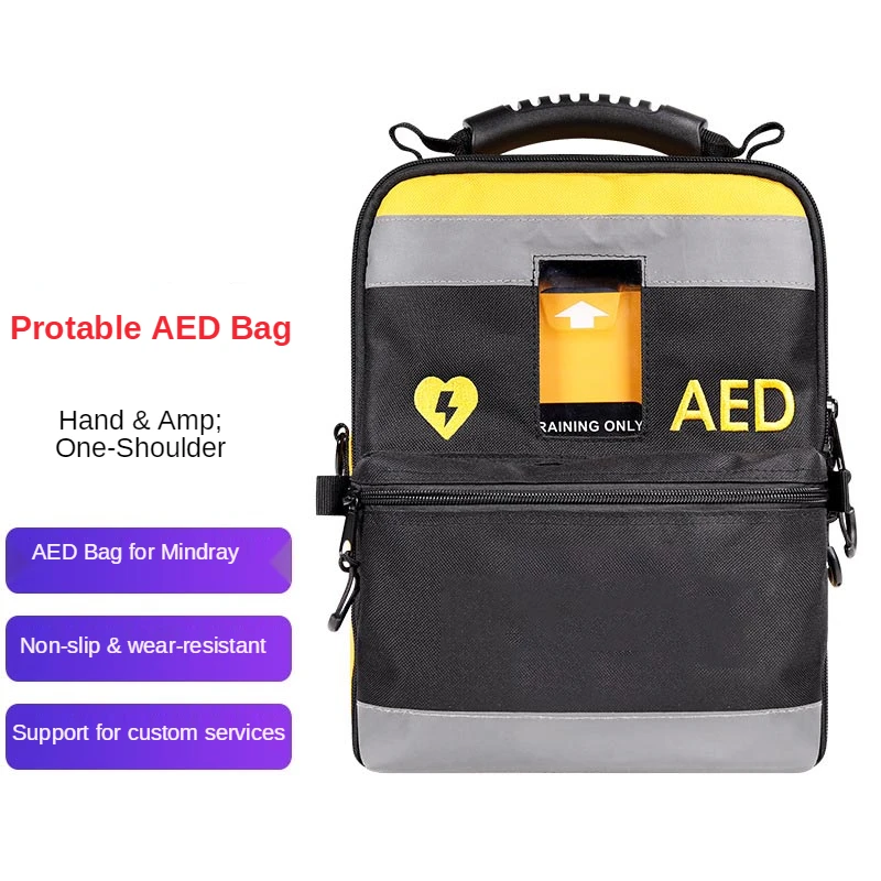 Kit Di Pronto Soccorso Zaino Defibrillatore Dae Vuoto Borsa Portaoggetti Portatile Per Strumenti Medici Kit Di Salvataggio Di Emergenza Per Aed120Mc
