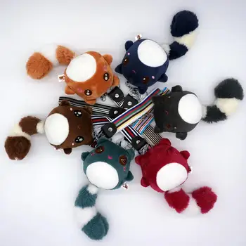 

Cute Long Tail Raccoon Plush Doll Toy Animal Stuffed Plush Toys Dolls Pendant Key Holder Keychain Bags Decoration