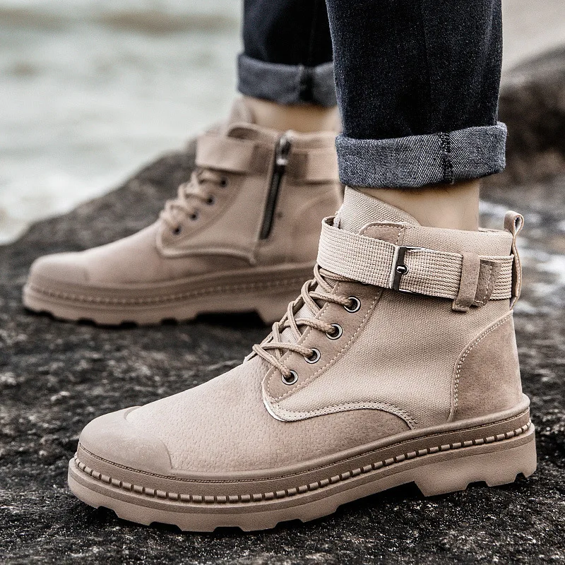 

2020 Autumn And Winter New Style Martin Boots Worker Boot Hight-top Casual Sports England Retro Trendy Shoes Men's