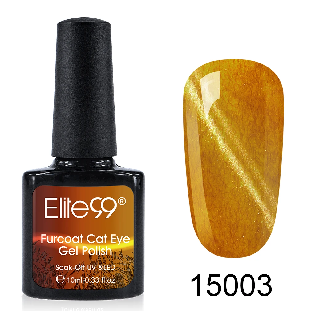 Elite99 10ml Furcoat Cat Eye Gel Polish Vernis Semi Permanent UV Gel Nail Polish Soak Off Magnetic Nail Art Manicure Gel Varnish - Цвет: PCMY15003