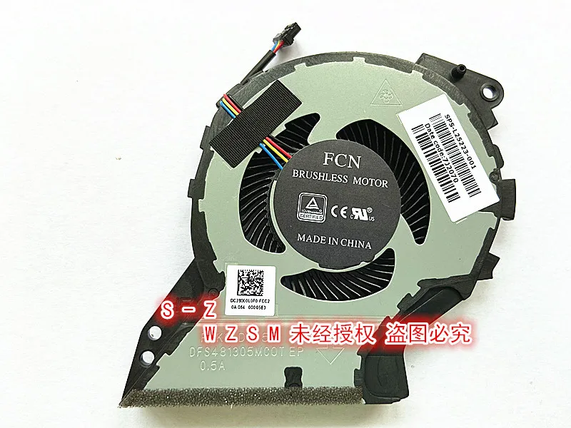 

WZSM новый ноутбук CPU & GPU вентилятор охлаждения для HP ZHAN 99 G1 TPN-C134