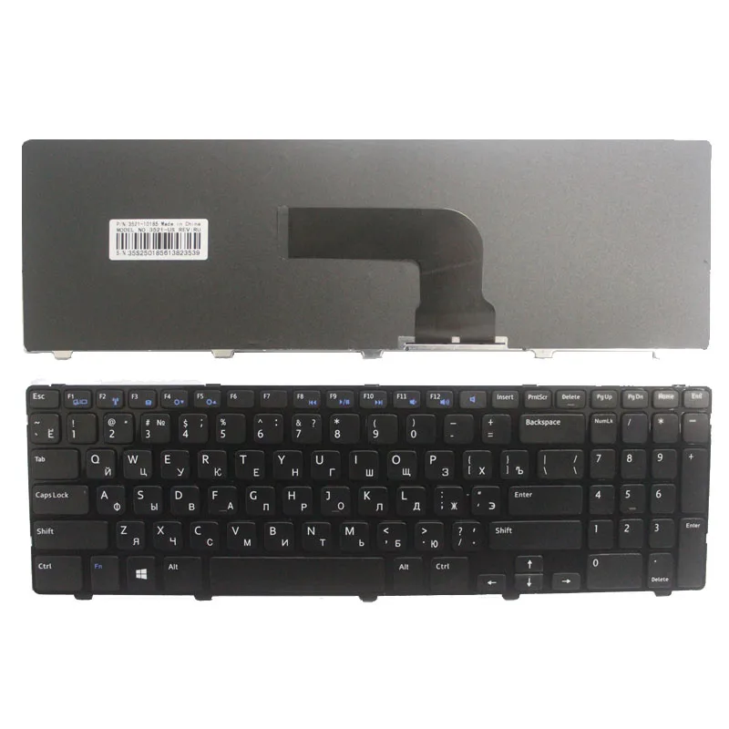 Russo para dell insprion MP-12F83SU-698 pk130sz3a00 0yh3fc sn7221 SG-60000-XUA NSK-LA0SC 1d preto ru teclado do portátil
