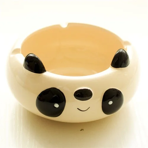 1Pcs Creative cute cartoon animal three-dimensional ceramic ashtray personality multi-function storage decorative ornaments