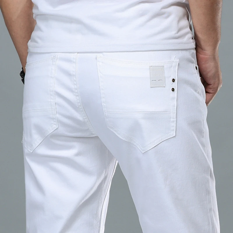 white soft jeans