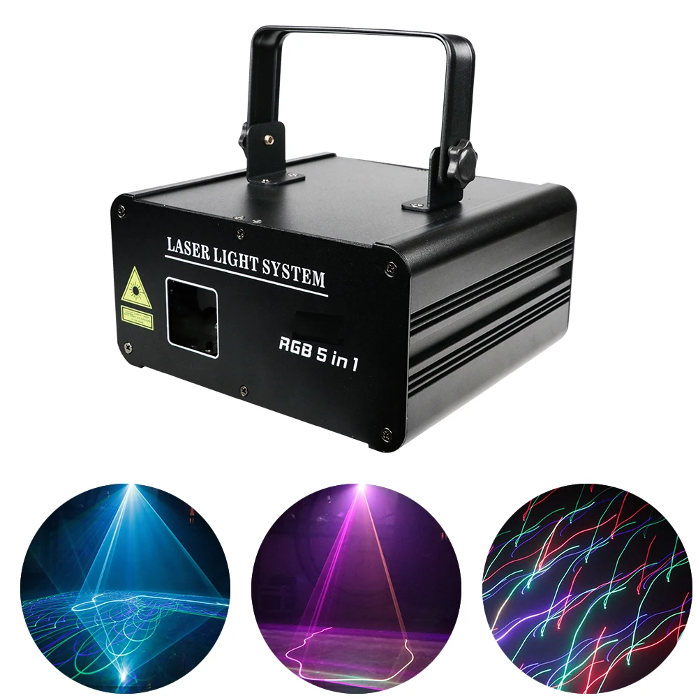 Цветная (RGB анимационный лазерный прожектор DMX512 600 мВт/1 Вт 5IN1 сканер Системы DJ