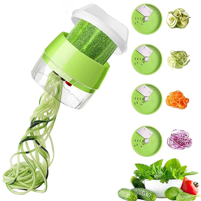 Handheld Spiralizer Vegetable Slicer, Adoric 3 in 1 Veggie Spiral