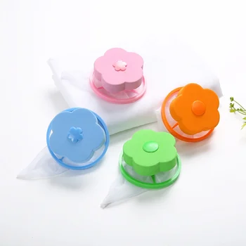 

Practical Reusable Washing Machine Floating Lint Mesh Trap Bag Hair Catcher Filter Net Pouch Household Tool