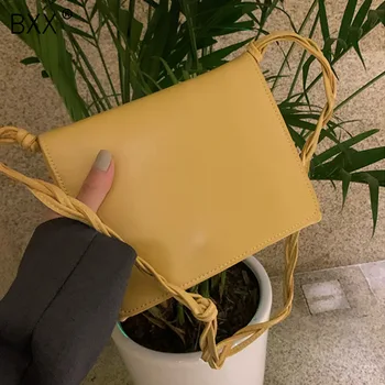 

[BXX] PU Leather Bags For Women 2020 Fashion Shoulder Bags Lady Handbags and Purses Female Travel Hand Bag Simple Style HN721