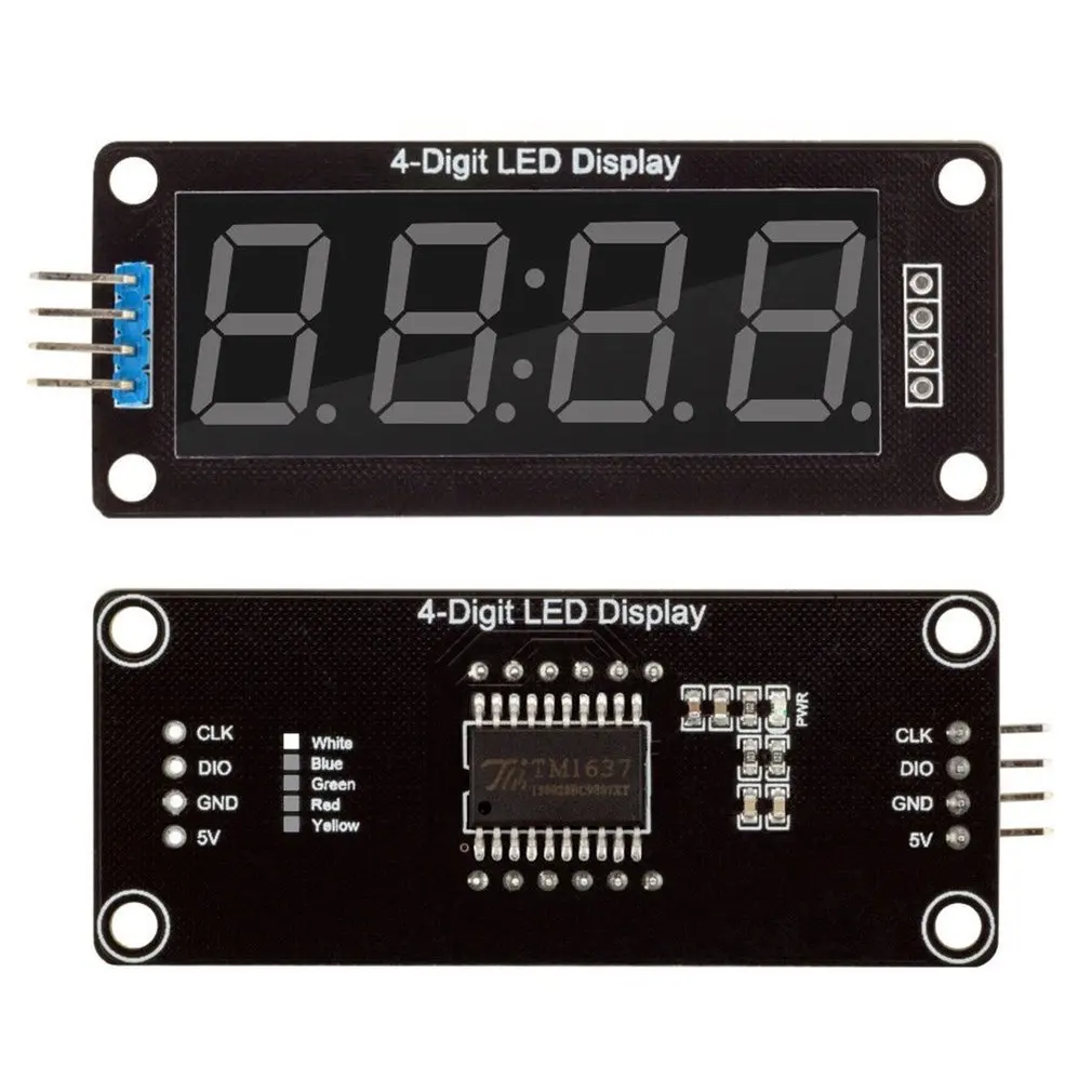 0 56 'дюймовый TM1637 4Bit цифровой светодиодный 7 сегментный дисплей с часами для