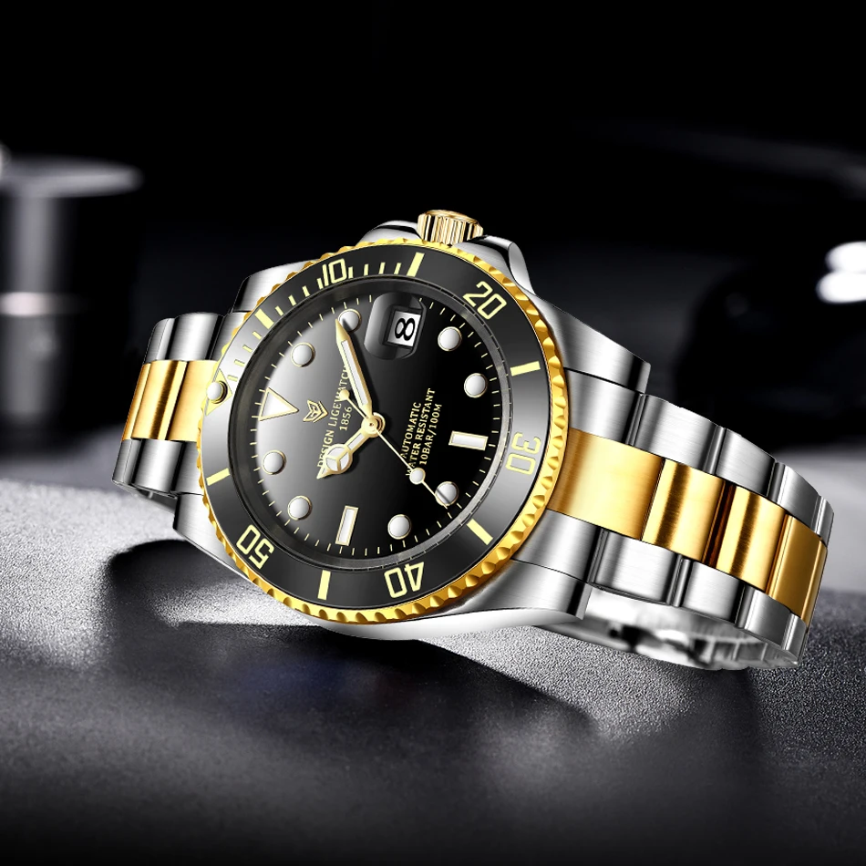 automatic mechanical sport diving watch