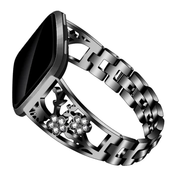 

Watch Band Strap Rhinestone Decorative Zinc Alloy Wristband Wristwatch Bands Replacement Accessories For Versa/Versa Lite