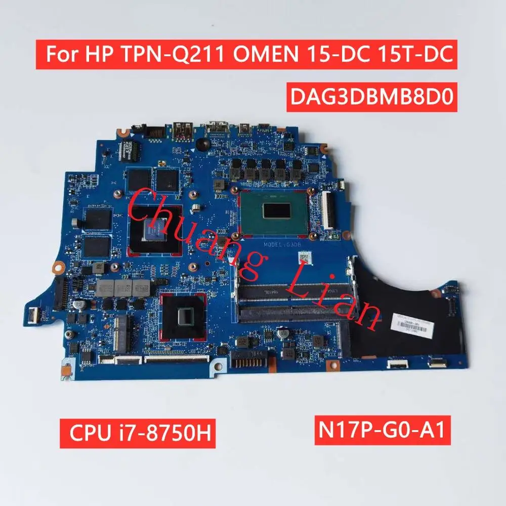 Материнская плата L24330-601 для HP TPN-Q211 OMEN 15-DC 15T-DC DAG3DBMB8D0 с ЦПУ i7-8750H N17P-G0-A1 4G DDR4 100%