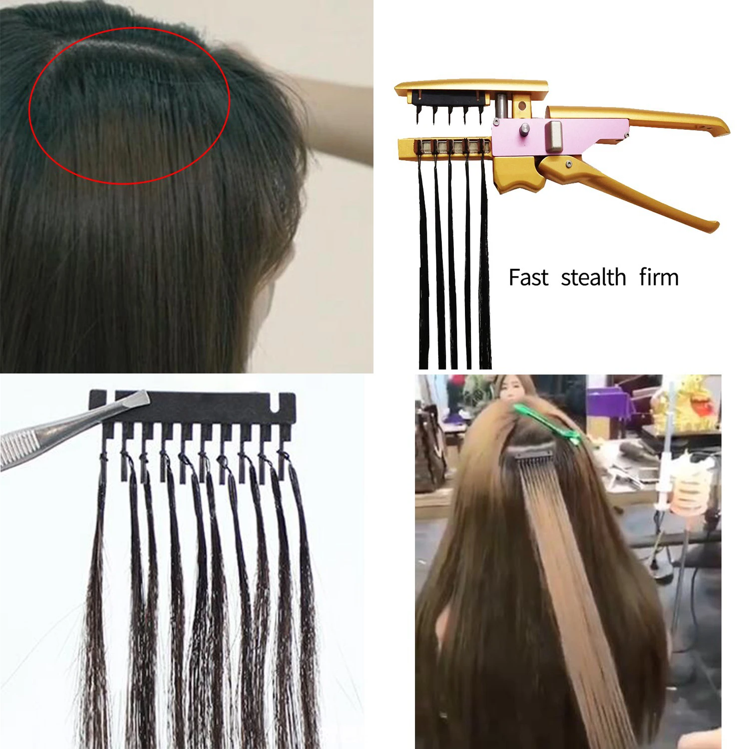 Pro 6D Hair Extension Machine High-End Seamless Hair Connector for Salon Wig / Virgin Hair Salon Connector