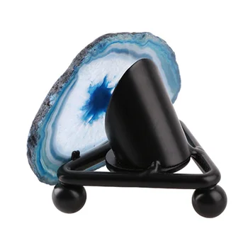 

Christmas Valentine's Day Gift Natural Agate Stone Slice Night Light Dyed Mineral Rock Slice LED Night Desk Table Lamp