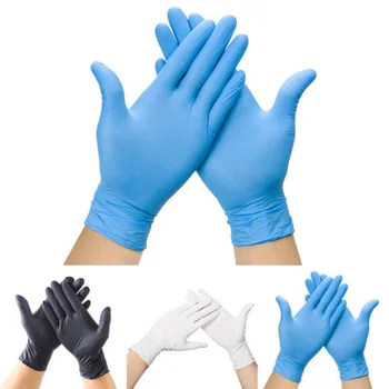 

100PCS Comfortable Disposable Mechanical Rubber Gloves Waterproof Non-slip Rubber Gloves Household Latex Gloves