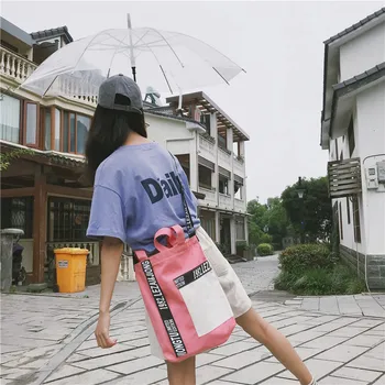 

Hot sale Canvas Bag Fashion Trend Women's criss cross Casual Shoulder upermarket Large Shopping bag Smessenger bag ZX-063.