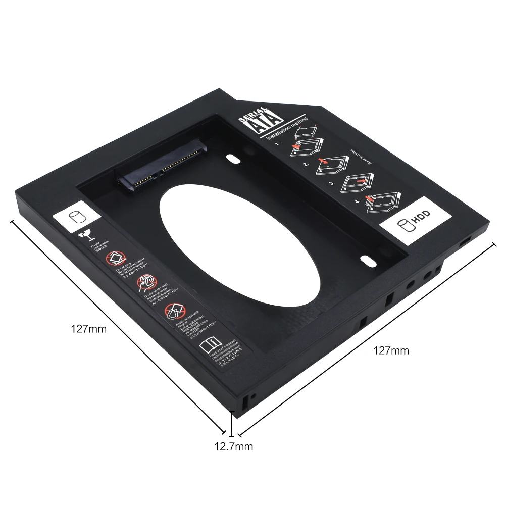 TISHRIC SATA 3 0 Hdd Caddy SSD 2 5 HD корпус жесткого диска пластик/алюминий 9 5/12 7 мм Оптический