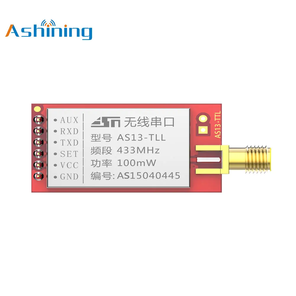 

AS13-TTL 433mhz 100mW SI4438 Wireless Transmitter Receiver RF Module