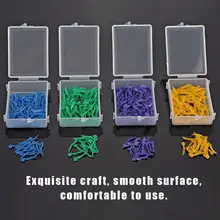 100 шт./кор. одноразовые стоматологические клинья медицинский пластик дуговая Вогнутая конструкция диастема клинья с концом круглого отверстия стоматологический инструмент для ухода