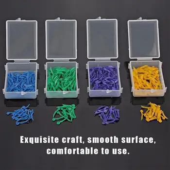 

100pcs/box Disposable Dental Wedges Medical Plastic Arc Concave Design Diastema Wedges With End Circular Hole Dentist Care Tool