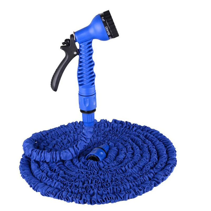 Expandable Magic Flexible Garden Hose Plastic Pipe with Spray Gun Irrigation Water Hose High Pressure Car Wash Spray Hose Reel 