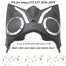 Motocicleta modificada nmax 155 bluetooth, som do alto-falante, rádio fm player, caixa de ferramenta para nmax155 nmax 125 2016-2019
