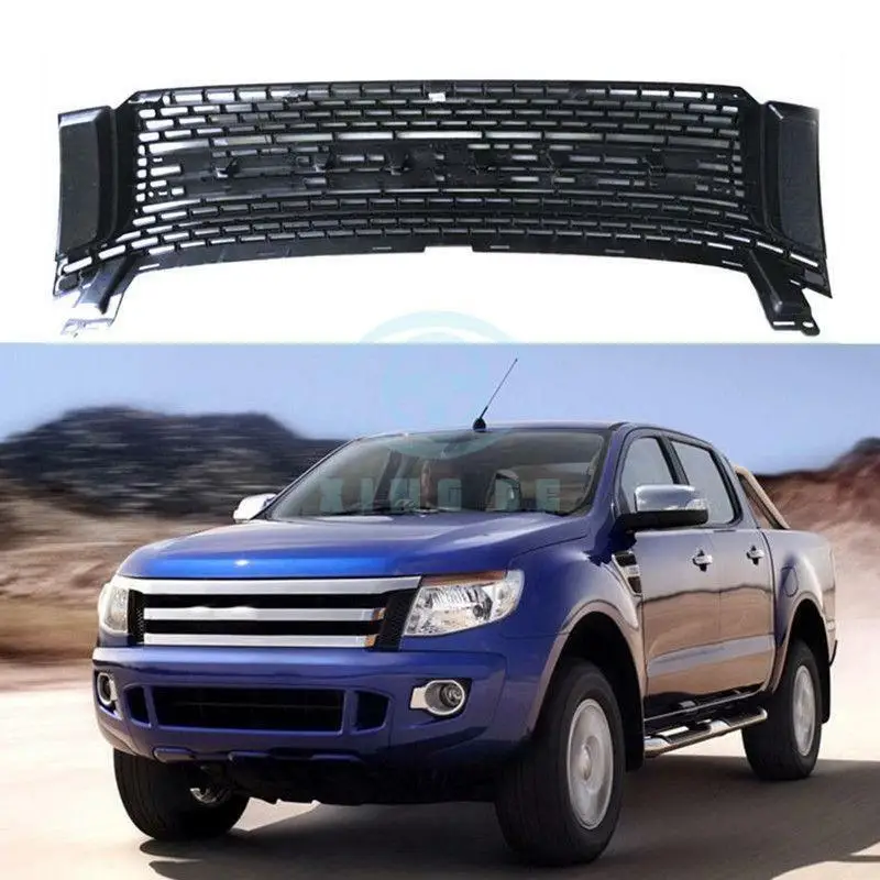Для Ford Ranger T6 2012 2013 2014 Черная передняя решетка сетчатая обшивка | Автомобили и