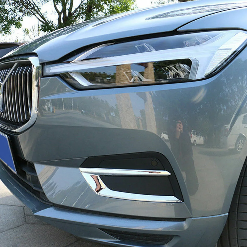 Для Volvo XC60-19 ABS Хром передний противотуманный светильник абажур крышка отделка 2 шт