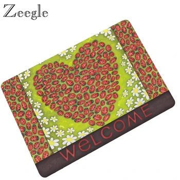 

Zeegle 3D Creative Printed Rubber Doormat Rugs Kitchen Mat Set Waterproof Door Mats Modern Hallway Welcome Mats