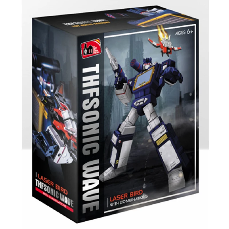 G1 трансформация THF THF-01J Soundwave THF01J THF01-JOne лента walkman MasterPiece MP13 негабаритных фигурки из сплава металла робот игрушка