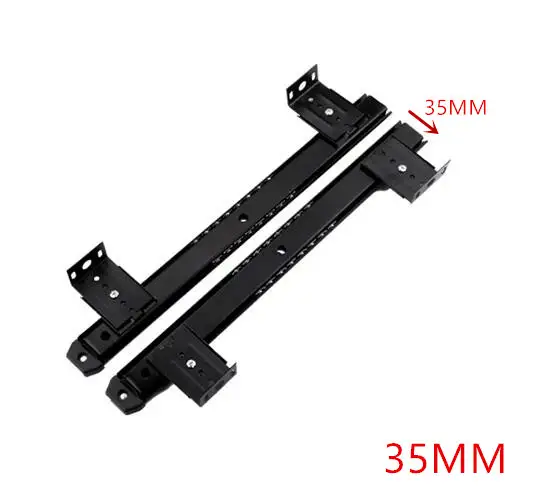 2pcs Thicken Drawer Slides Keyboard Cabinet Cupboard Bracket