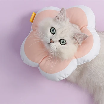

Cat Elizabethan Collar Pet Dog Neck Cone Recovery Collar for Anti-Bite Lick Surgery Wound Healing Flower Pet Cats E-Collar