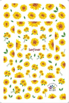 

Summer Rose Zou Ju Sunflower Flower Phototherapy Nail Sticker