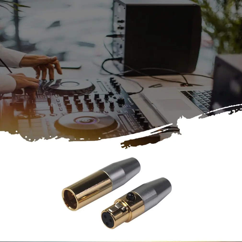 Мини XLR три ядра аудио пайки Разъем Малый XLR Аудио Микрофон Разъем для MIC пайки прямой