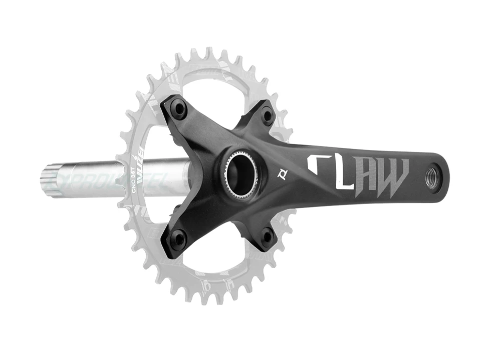 Pédalier Fat Bike Ensemble de Bras de manivelle Creux intégré de 170 mm