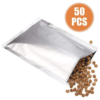 

50 Pieces Vacuum Packaging Bag 350 x 280mm Aluminum Foil Open Top Sealed Bag Long Term Food Storage