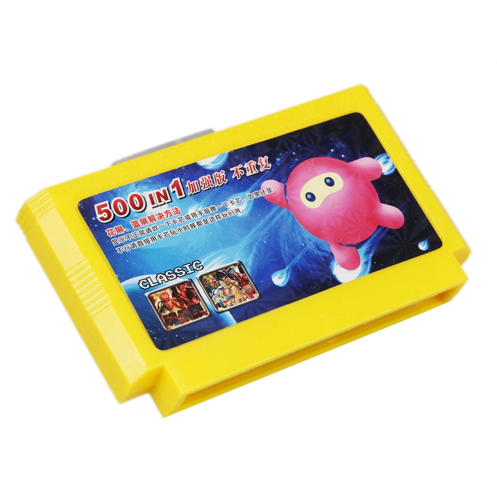 Игровой картридж 500 в 1 карты памяти для видеоигр 400 8 битная игровая консоль с 60