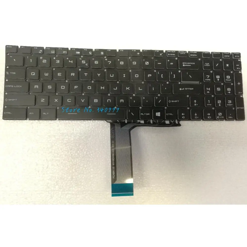 para Msi Ge63 Ge63vr 7re 7rf Ge73vr 7re 7rfge73 Raider Rgb 8rd 8re 8rf Teclado por Chave Completo-cor Retroiluminado Novo - Imagem 2