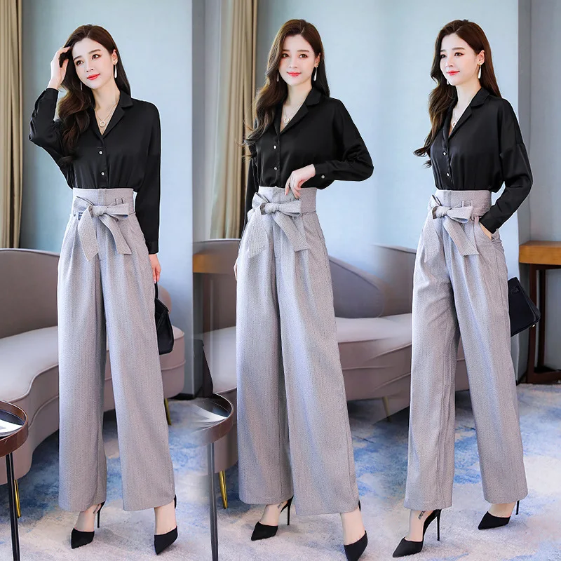 

2019 Autumn New Style Fashion Simple Elegant Suit Set Slim Fit Slimming Smart Elegant Two-Piece Set