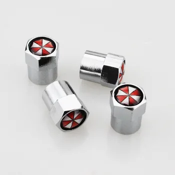 

4pcs Car styling Aluminum alloy Umbrella corporation Car Wheel Tire Valves Tyre Air Caps Case Car styling