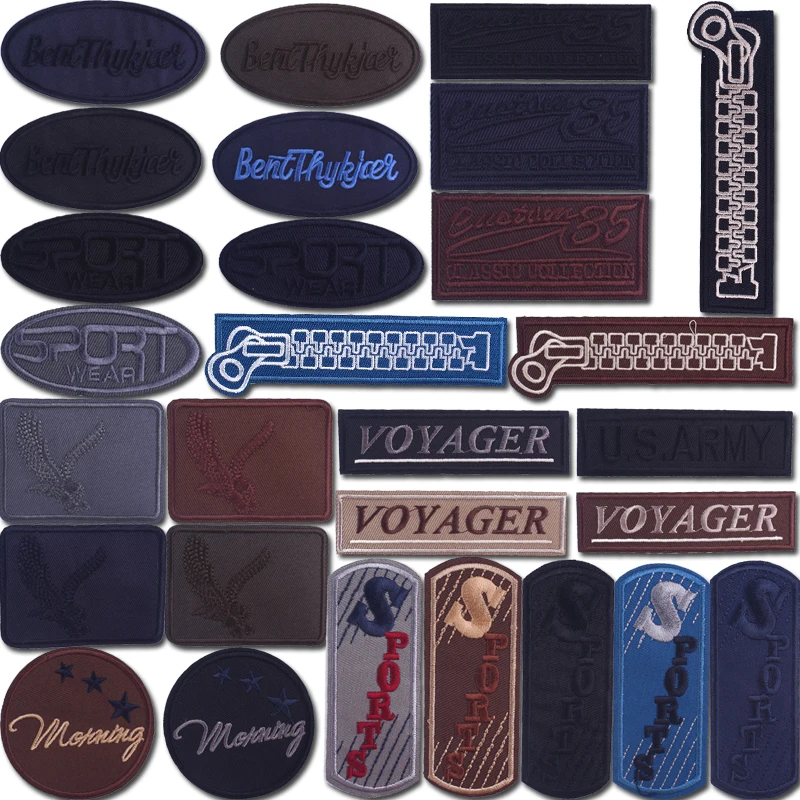 

Movement Letter Stripe Applique Patch Embroidered Patches for Clothing Sticker Sport Badges Iron on Patches for Jacket Applique