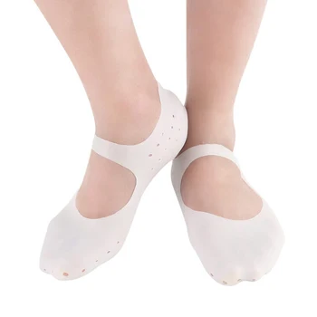 

1 Pair SPA Insert Gel Insole Foot Protector Silicone Socks Moisturizing Anti-cracking Boots Arch Support 4Sizes
