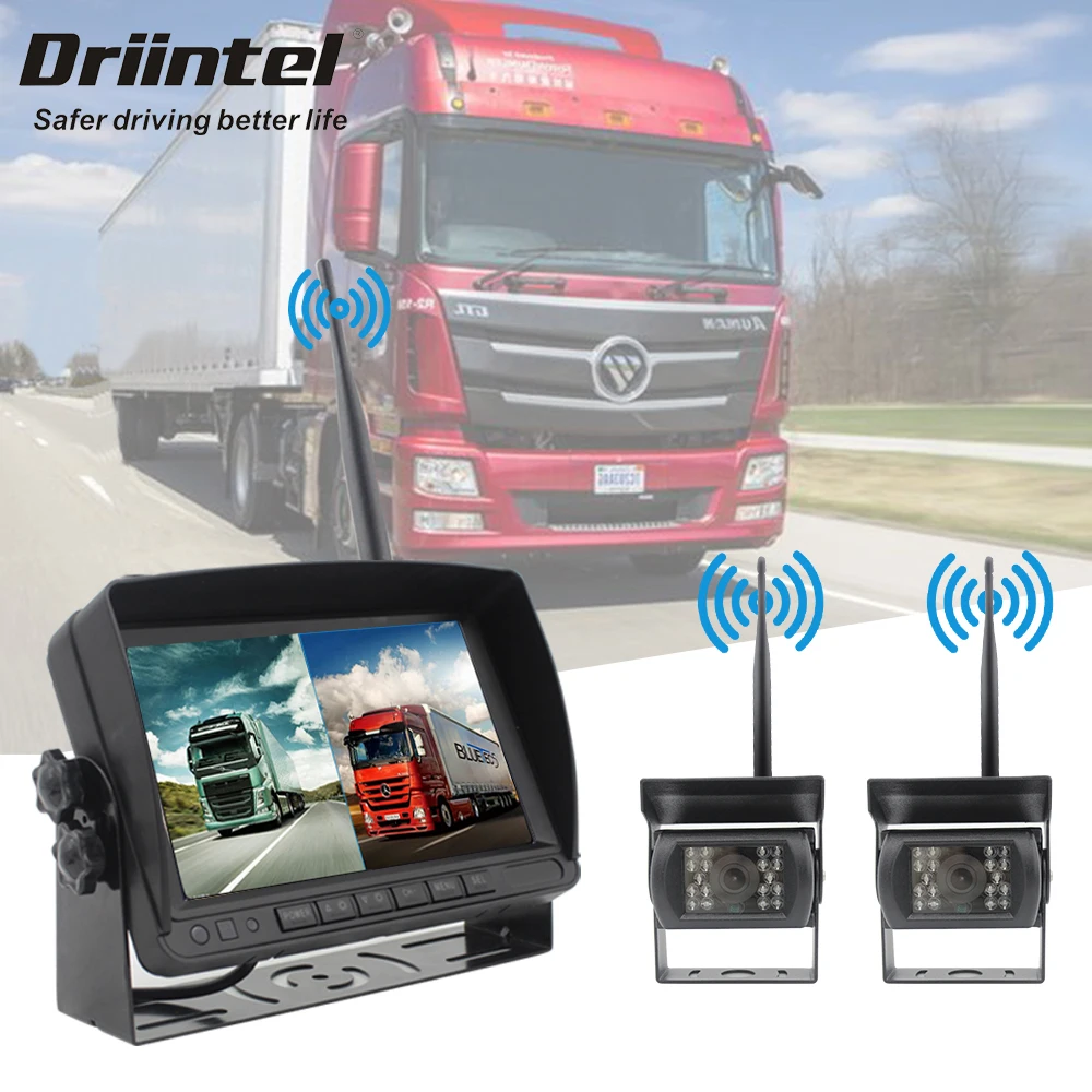 Driintel 24 V беспроводное соединение / заднее и заднее фасадное изображение / запись функции / высокоточное ночное зрение / цифровой сигнал