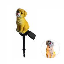 Украшение Водонепроницаемый Ландшафтный дворик садовый свет светодиодный солнечный свет практичный дворовая дорожка собака Форма Тип штекера на открытом воздухе