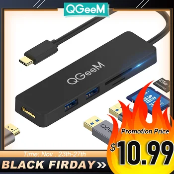 QGeeM USB C Hub for Macbook Pro Type C Hub to HDMI USB 3.0 TF SD Multi USB 3.1 Hub Adapter for iPad Pro OTG Splitter USB C Dock
QGeeM USB C Hub for Macbook Pro Type C Hub to HDMI USB 3.0 TF SD Multi USB 3.1 Hub Adapter for iPad Pro OTG Splitter USB C Dock