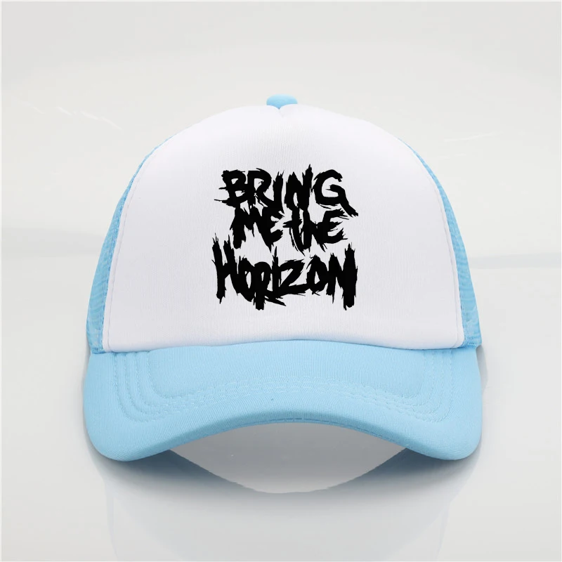 Модный сетчатый головной убор Bring Me The Horizon Band, бейсболка с принтом для мужчин и женщин, мужская летняя трендовая Кепка Солнцезащитная пляжный козырек, шляпа